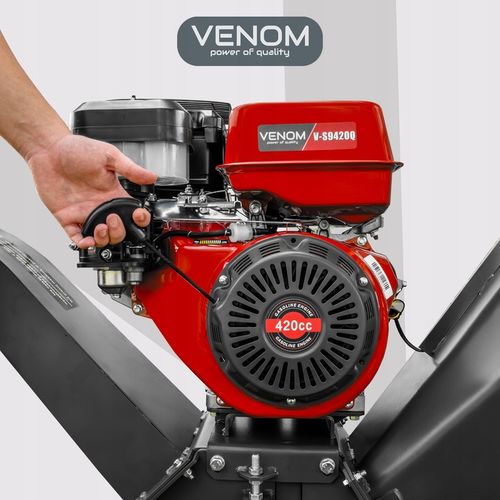 POTĘŻNY ROZDRABNIACZ SPALINOWY DO GAŁĘZI 120 MM SILNIK 420 CC ZACZEP na Arena.pl
