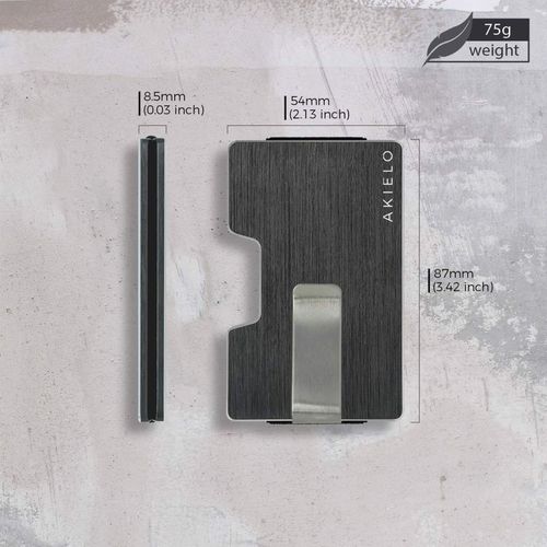 Atom Portfel Kompaktowy Uchwyt Na Karty Z Klipsem na Arena.pl