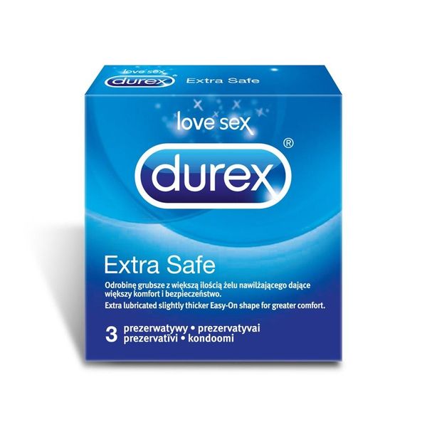 3 Prezerwatywy Durex Extra Safe zdjęcie 1