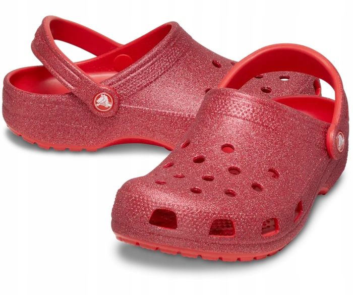 Crocs Damskie Buty Chodaki Klapki Classic Glitter 205942 Clog 39-40 zdjęcie 1