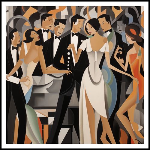 Plakat 90x90cm Bal w Art Deco na Arena.pl