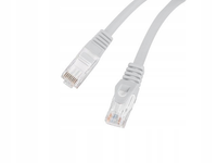 Patchcord Lanberg UTP kat.6 10m LSZH CU fluke passed szary