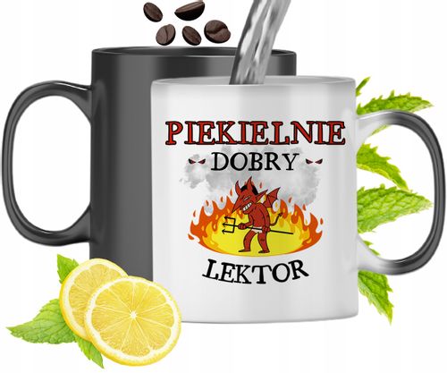 Kubek Magiczny Dla Lektora Zmieniający Kolor Z Nadrukiem Ze Zdjęciem na Arena.pl