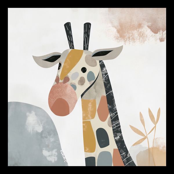 Plakat 30x30cm Żyrafa Bambino zdjęcie 2