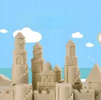 PIASEK KINETYCZNY 3kg + FOREMKI BASEN PIASKOWNICA MAGICZNY ZESTAW AKCESORIA