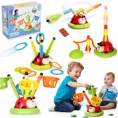 Zabawka gra Interaktywna 4w1 biedronka rakieta rzutki skaczące ramiona