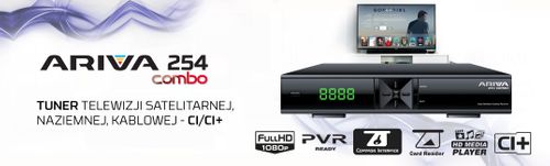 Tuner SAT+DVB-T2 COMBO FERGUSON ARIVA 254 (gniazdo CI) na Arena.pl