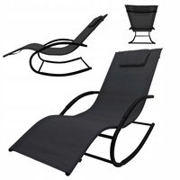 LEŻAK BUJAK OGRODOWY NOWOCZESNY FOTEL LEŻANKA ZERO GRAVITY ROCKY MIX