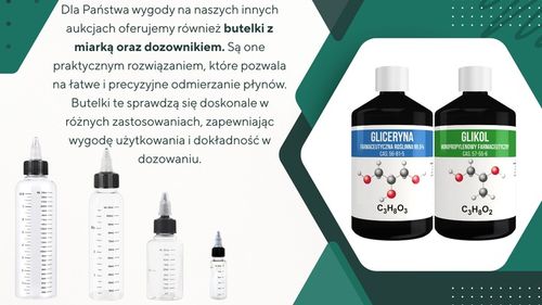 Zestaw | Gliceryna 99,5% + Glikol 99,9% | VG 500ml + PG 500ml | 50/50 | na Arena.pl