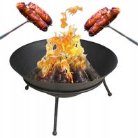 PALENISKO KUTE ŻELIWO 8,4KG 60cm Z RUSZTEM I STOJAKIEM NA LATA