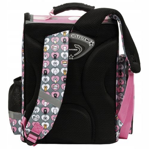 TORNISTER SZKOLNY DO 1 KLASY DLA DZIEWCZYNKI CLEO & FRANK Z KOTKAMI KOTKI na Arena.pl