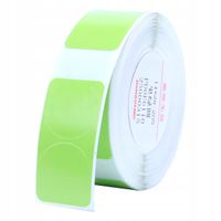 NIIMBOT Etykiety Naklejki OKRĄGŁE ZIELONE 14x28mm Podwójne 205x