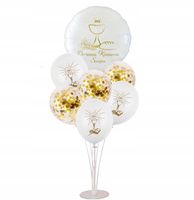 Stojak stelaż z balonami na I Komunię balony komunijne zestaw Komunia 7elem