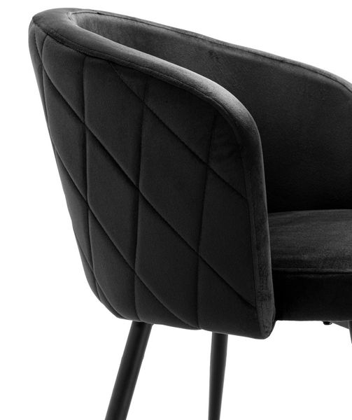Krzesło HAMPTON VELVET czarne zdjęcie 10