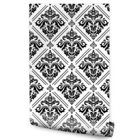 Tapeta Do Salonu Sypialni Czarno-Białe WZORY Ornamenty