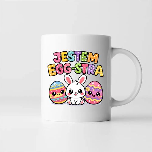 Jestem egg-stra - kubek na prezent na Arena.pl