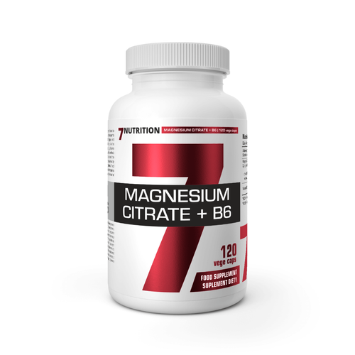 7Nutrition Magnesium Citrate cytrynian magnezu + B6 120 vege kapsułek na Arena.pl