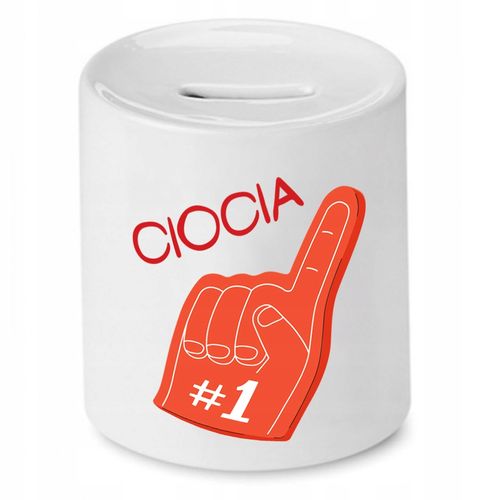 Skarbonka Prezent Dla Cioci Numer Jeden Z Nadrukiem Ze Zdjęciem na Arena.pl