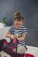 WÓZEK DLA LALEK GŁĘBOKI SPACERÓWKA GONDOLA 3w1 KINDERPLAY TORBA POŚCIEL