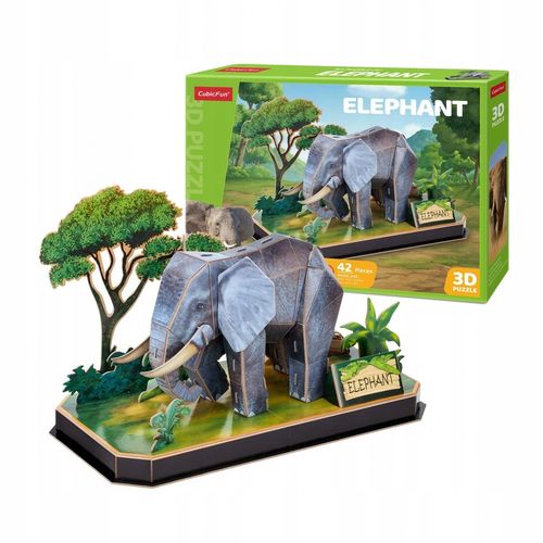 puzzle 3d zwierzęta słoń 8585 na Arena.pl