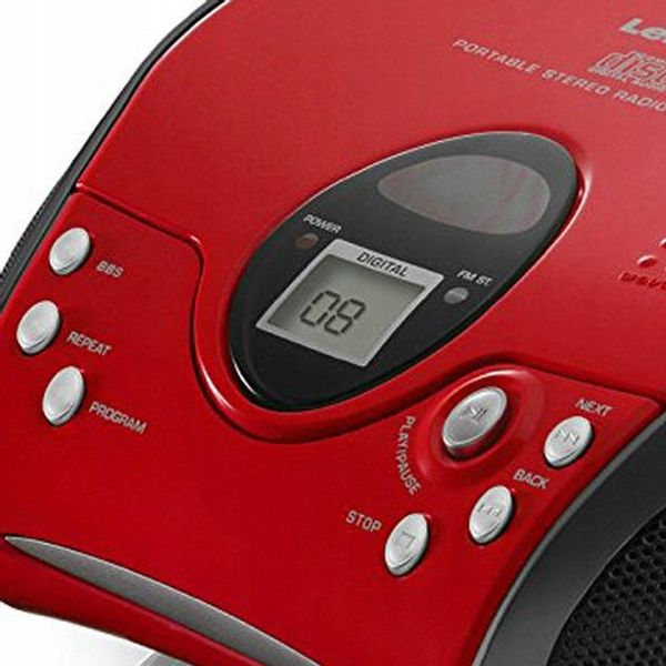Radioodtwarzacz Lenco SCD-24 Czerwono Czarny zdjęcie 6