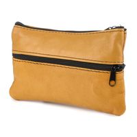 Etui Na Klucze Skórzane Duże Dwustronne Camelowy Pokrowiec G88