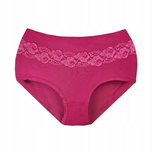 6x ODDYCHAJĄCE BAMBUSOWE MAJTKI FIGI KORONKOWE Z WYSOKIM STANEM 3XL #25 na Arena.pl