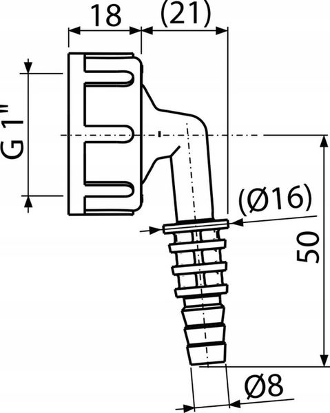 Syfon Pralkowy Alcaplast P149Z 17 mm zdjęcie 6