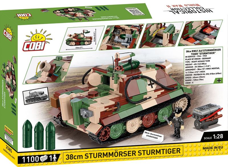Klocki 38 cm Sturmmorser Sturmtiger zdjęcie 14