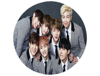 Opłatek na tort BTS