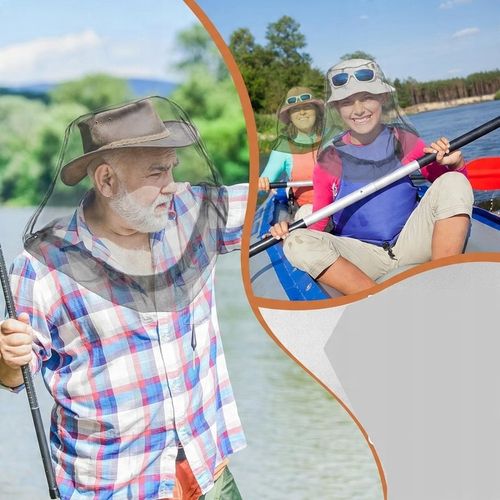 4x MOSKITIERA NA TWARZ SIATKA NA GŁOWĘ PRZECIW OWADOM NA WĘDRÓWKĘ BIWAK na Arena.pl