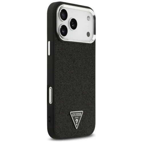 etui guess glitter triangle logo magsafe do iphone 17 pro max - czarne na Arena.pl