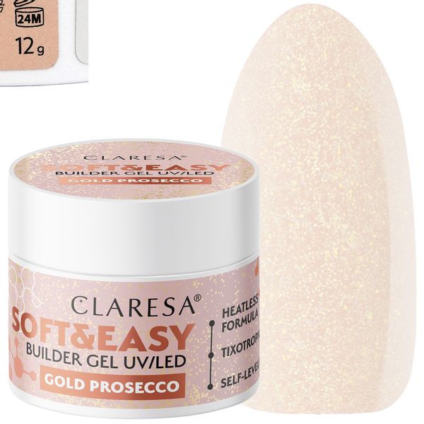 Żel Builder Gel Gold Prosecco 12g zdjęcie 3