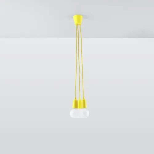 Lampa wisząca DIEGO 3 żółta na Arena.pl