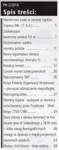 Numizmatyczny Przegląd 2016/2 na Arena.pl