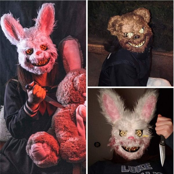 MASKA MIŚ MORDERCA STRASZNY MIŚ PUSZYSTY HALLOWEEN zdjęcie 4