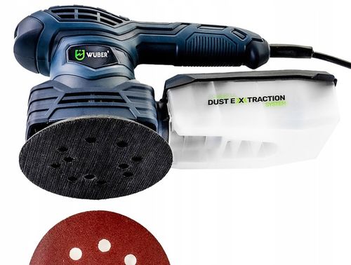 SZLIFIERKA MIMOŚRODOWA OSCYLACYJNA ELEKTRYCZNA WUBER Z REGULACJĄ 3w1 1300W na Arena.pl