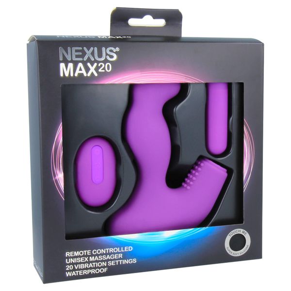 Nexus - Max 20 Remote Control Unisex Massager Purple zdjęcie 4