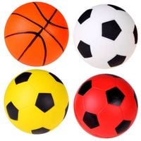 piłki piankowe zestaw 4szt 10cm do nogi sp0705