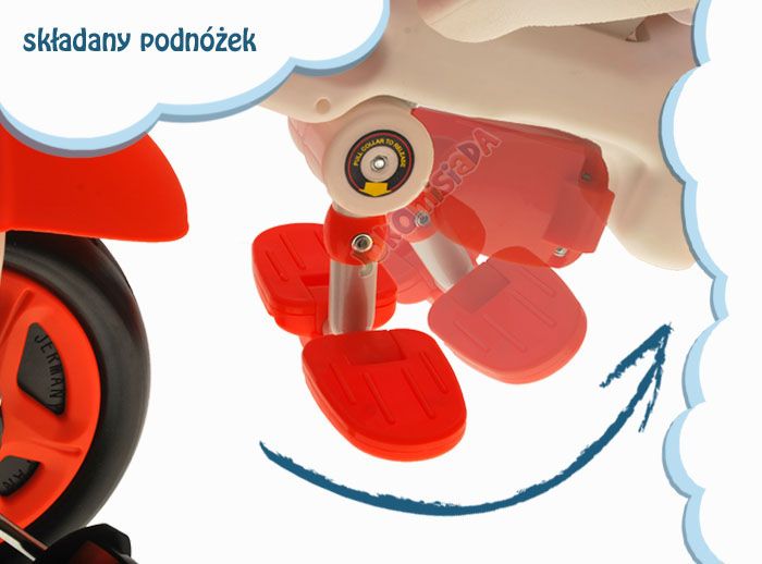 JKM RO0079 Draghetto VOLO Skrzydlaty ROWEREK ITALTRIKE zdjęcie 5