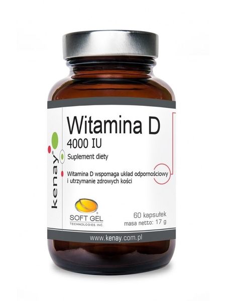 KENAY Witamina D3 4000 IU (60 kaps.) zdjęcie 1