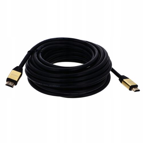 KABEL PRZEWÓD HDMI - HDMI 2.0 10M UHD 2160P 4K 60Hz 3D 48bit 18GBPS HDR 10M na Arena.pl