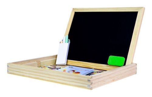 Drewniana wielofunkcyjna tablica edukacyjna 2w1 na Arena.pl