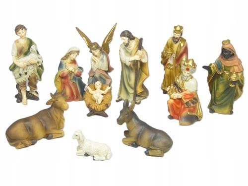 CUDOWNE Figurki do Szopki KOLOROWE, 11-części - maks. 7,0cm wysokie na Arena.pl