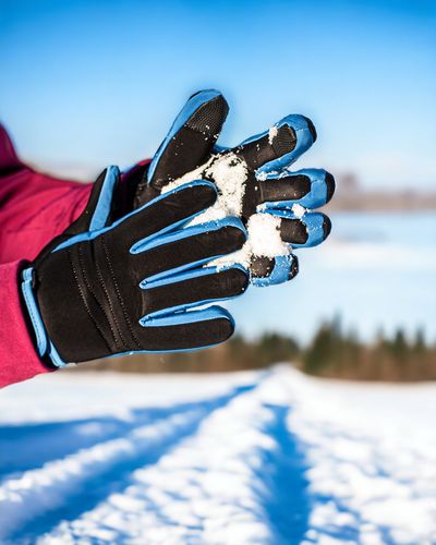 Rękawiczki Do Ekranów Dotykowych Narciarskie Na Zimę M Niebieskie na Arena.pl
