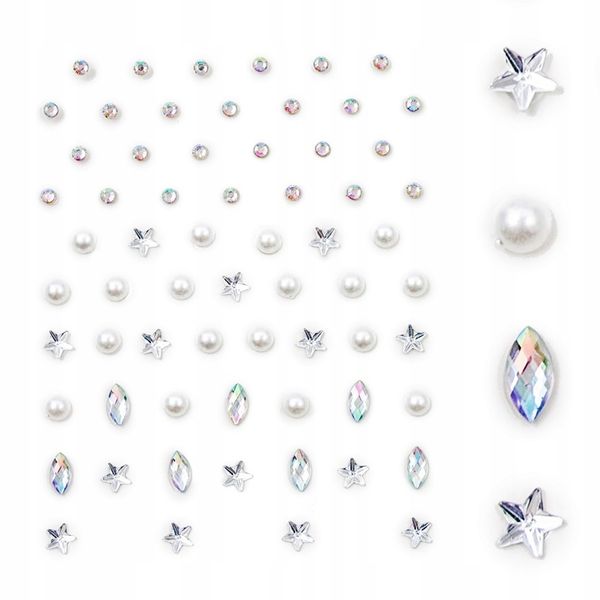 KRYSZTAŁKI NAKLEJKI DIAMENCIKI TWARZ OCZY zdjęcie 1