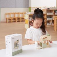 ZABAWKOWY  DREWNIANY MIKSER KUCHENNY ZIELONY  AKCESORIA