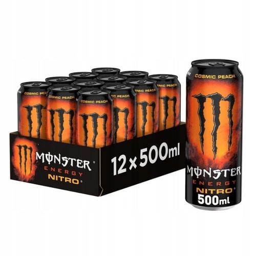 12 x MONSTER Energy Nitro Cosmic Peach Gazowany napój energetyk 500 ml na Arena.pl