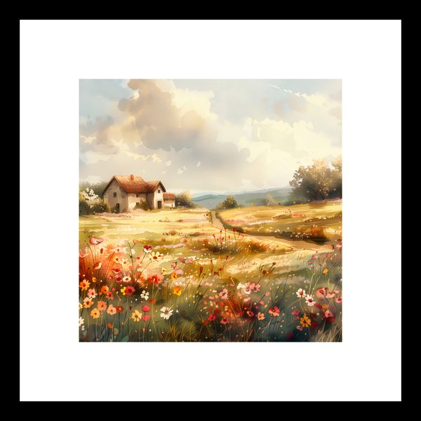 Plakat 20x20cm Sielski Domek zdjęcie 3