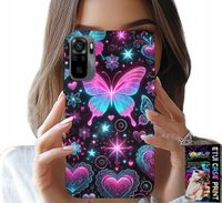 ETUI DO XIAOMI NOTE 10 / 10S - KOLOROWY MOTYLEK SERCE MODNE WZORY CASE